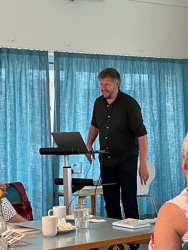 Alex Speed Kjeldsen i Bornholmerforeningen Hillerød